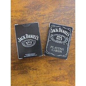Vintage Playing Cards Full Deck Jack Daniels Lot of 2 Excellent Used Condition